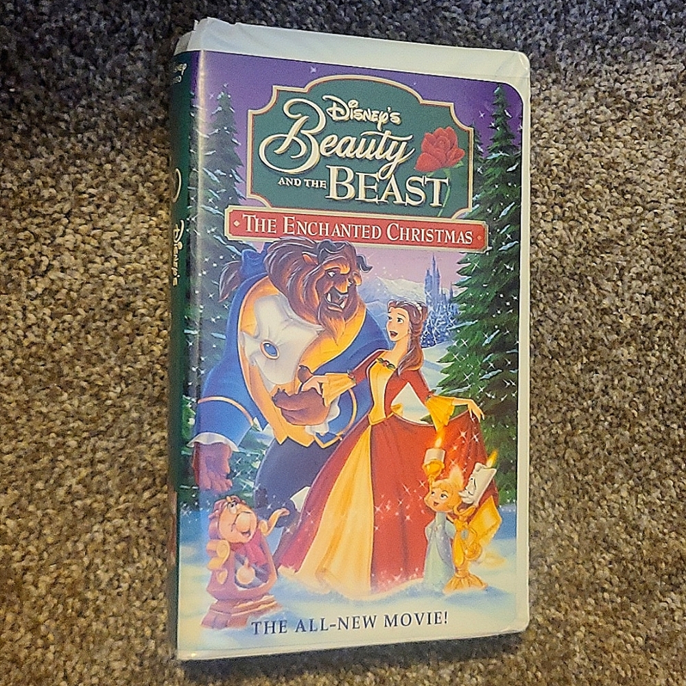 beauty and the beast the enchanted christmas vhs